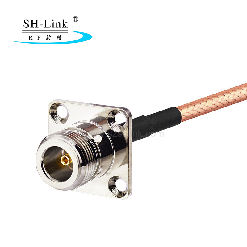 TNC female with flange to BNC male RG316 coaxial cable, odm small coaxial cable connectors